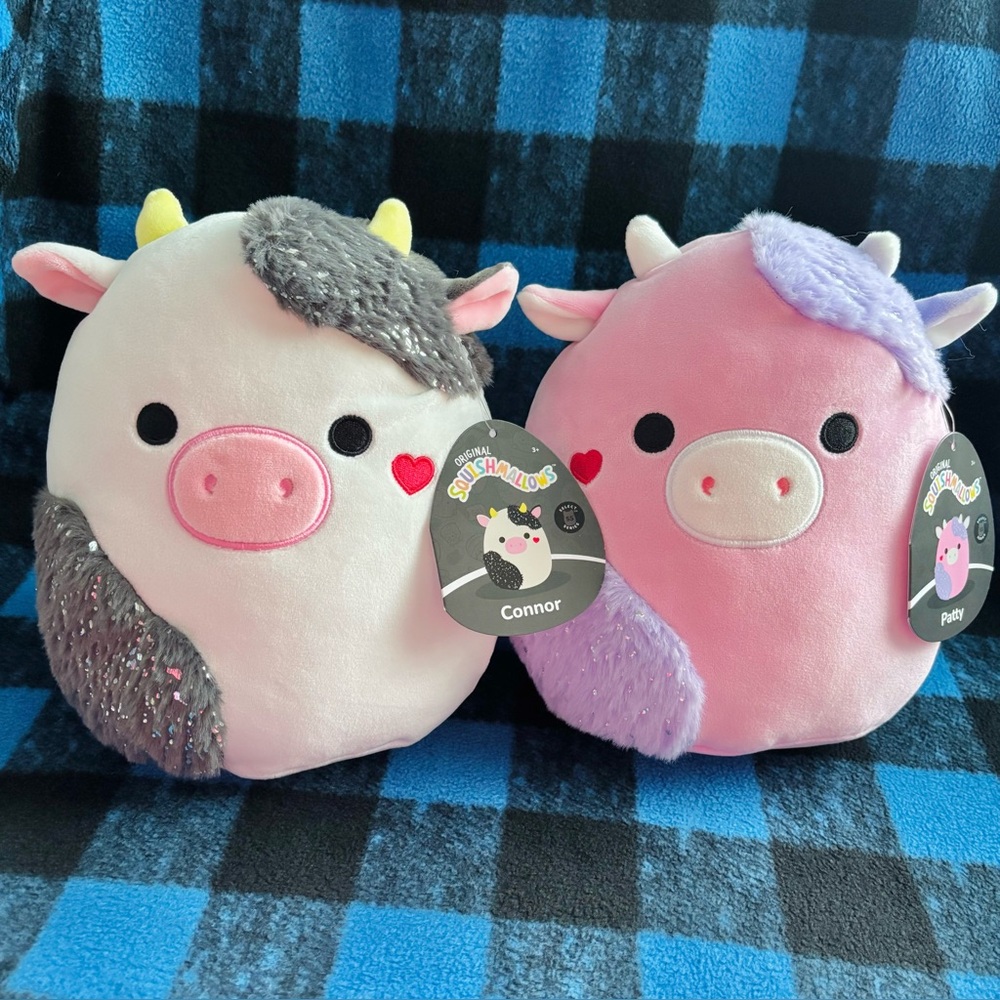 Select Series Connor and Patty 8” Squishmallows Valentines Day Heart Edition